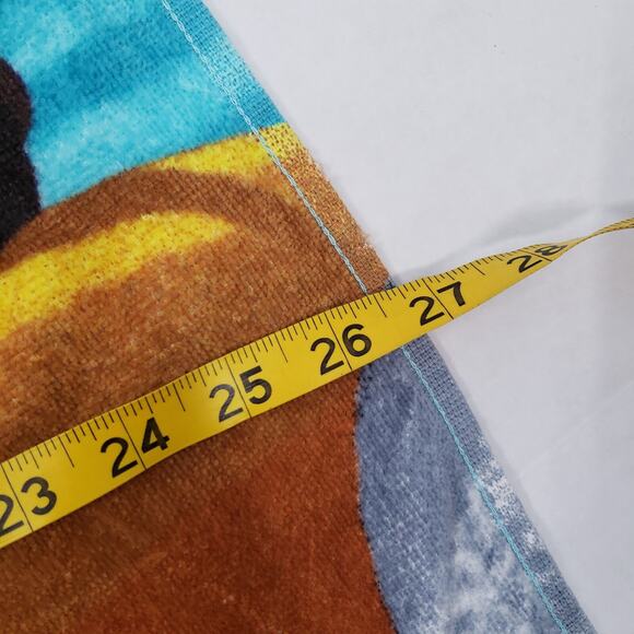 Vintage Disney Jake And The Never Land Pirates Beach Towel 28x55 Blue Bath Pool - Picture 6 of 15